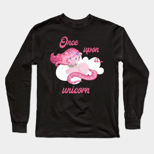 Once Upon A...  Unicorn Long Sleeve T-Shirt by PeppermintClover